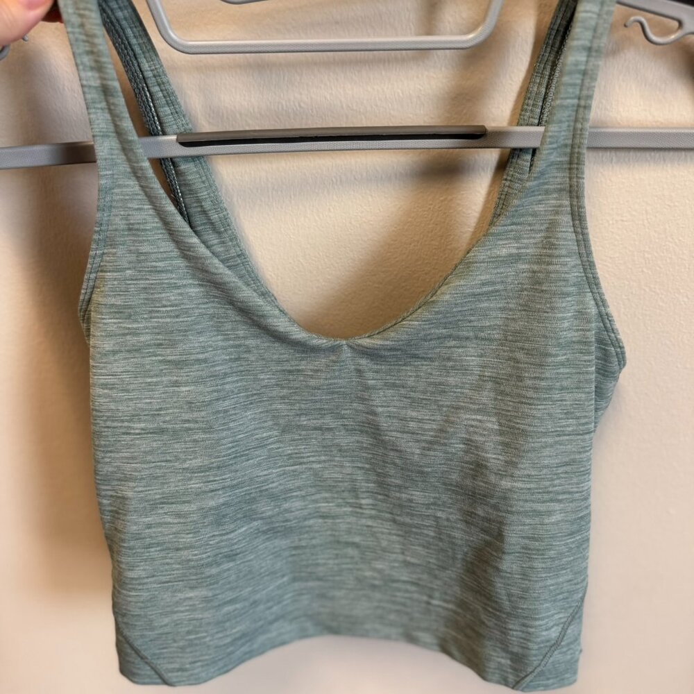 Lululemon Align Tank, color: Heathered Tidewater Teal, Size 4